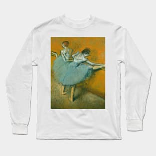 Dancers at the Barre by Edgar Degas Long Sleeve T-Shirt